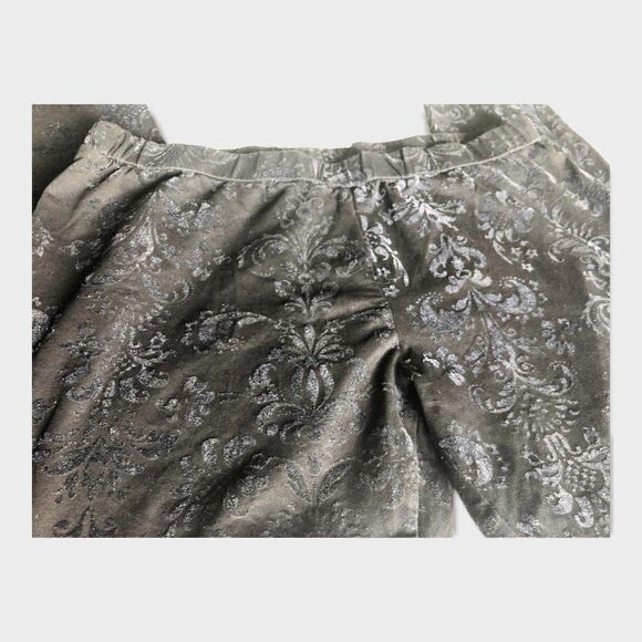 City Chic Velvet Damask Pattern Leggings.  Size: M (City Chic size) or 18. - Picture 6 of 7